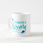 Mug Un bébé est une bénédiction, un petit bébé (Devant gauche)