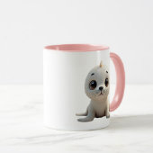 Mug Un bébé phoque adorable. (Devant droit)