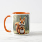 Mug Un bel écureuil vous présente sa noisette. (Gauche)
