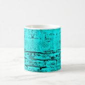 Mug Un bleu turquoise grinçant sans couleur. Éléments (Centre)