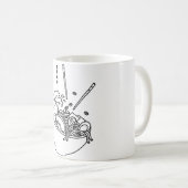 Mug Un bol de Ramen minimaliste (Devant droit)