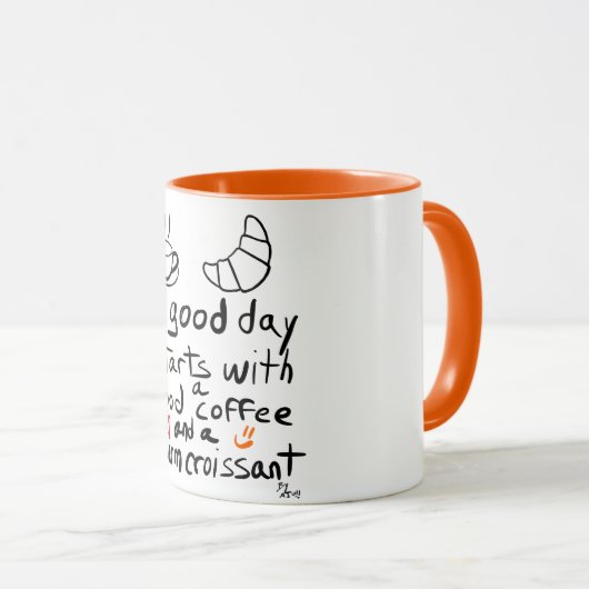 Mug Un bon début (Devant droit)