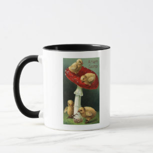 Mug Un bon Pâques sur les champignons rouges
