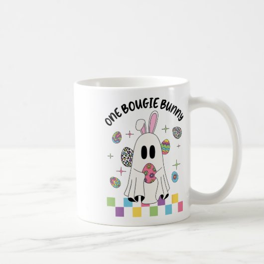 Mug Un Boojee Bunny Funny Boo Ghost Joyeux jour de Pâq (Droite)