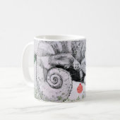 Mug Un bouclage de Noël de caméléon (Devant gauche)