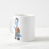 Mug Un Brontosaur Dessiné, Habillé Comme Frankenstein. (Devant gauche)