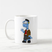 Mug Un Brontosaur Dessiné, Habillé Comme Frankenstein. (Gauche)