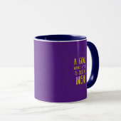 Mug Un but sans une citation inspirante de plan (Devant droit)
