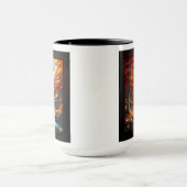 Mug Un Cabine dans Bois d'automne AI Concept Art par X (Centre)
