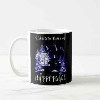 Mug Un Cabine Dans Les Bois Dans Mon Endroit Heureux