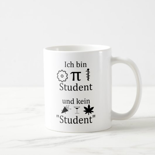 Mug Un cadeau d'étudiant de MINT, étudiant (Droite)