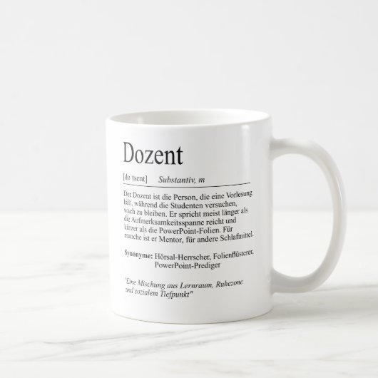 Mug Un cadeau d'étudiant, un étudiant (Droite)