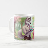 Mug Un cadeau doux - Wolf & Bunny Romance de Pâques (Devant gauche)
