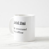 Mug Un cadeau d'université hybride, étudiants (Devant gauche)