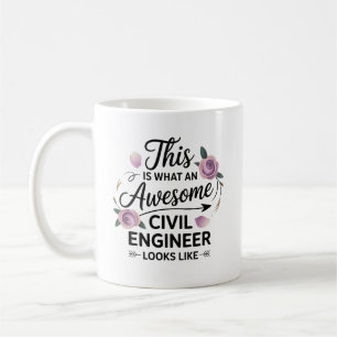 Mug Un cadeau génial pour ingénieur civil pour femmes