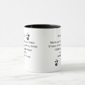 Mug Un cadeau pour ton père de chien (Centre)