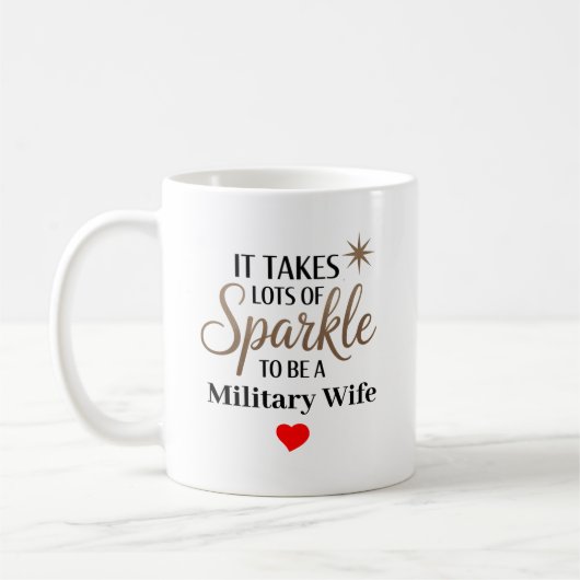 Mug Un cadeau pour une femme militaire (Gauche)