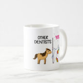 Mug Un Cadeau Unicorne Awesome Pour dentiste (Devant droit)