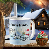 Mug Un Café De Noël Blanc Et Des Vacances De Baisers
