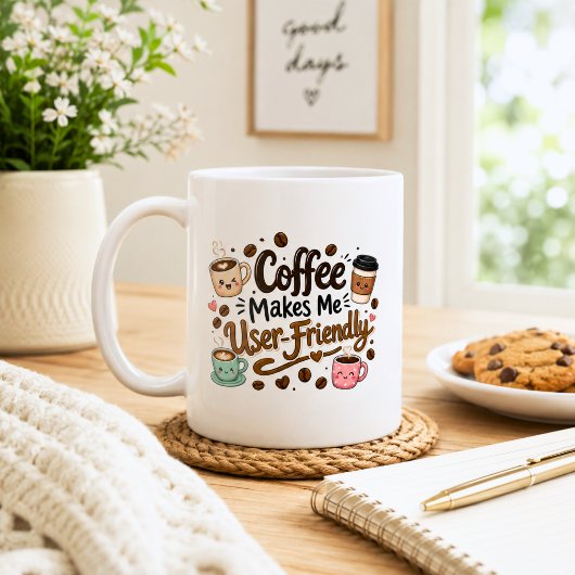 Mug Un café drôle me rend convivial