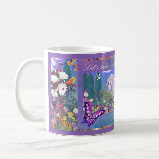 Mug Un café paradisiaque pourpre (Gauche)