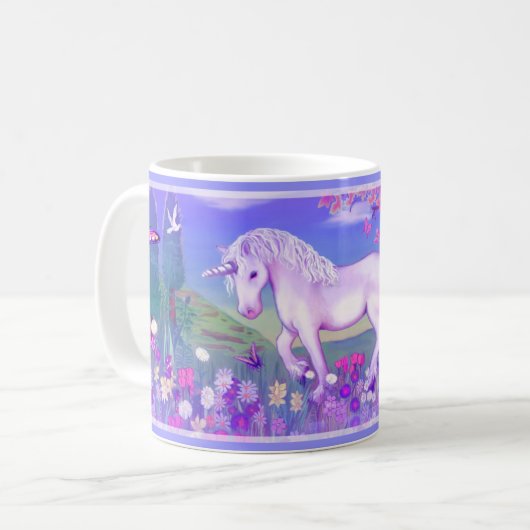Mug Un café paradisiaque pourpre (Devant gauche)