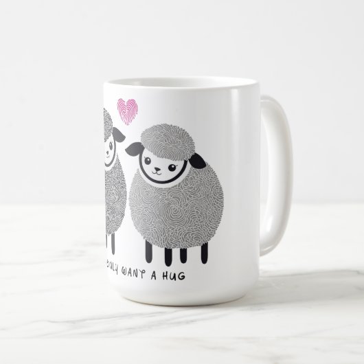 Mug Un câlin confortable (Devant droit)