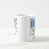 Mug Un Canard Fou Bleu Moderne Personnalisé Pour Un Pr (Centre)