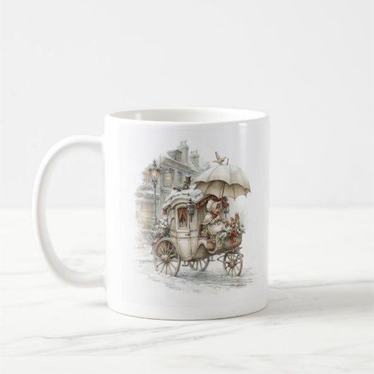 Mug un carrosse de conte de fées avec une fille dans u (Gauche)