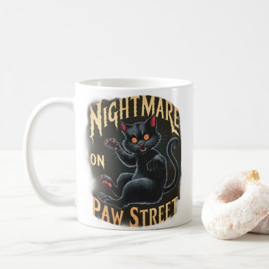 Mug Un cauchemar dans l'obscurité de la rue (Avec donut)