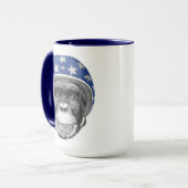 Mug Un cavalier de moto de chimpanzé (Devant gauche)