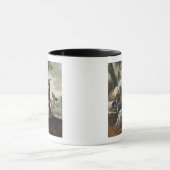Mug Un cerf commun chassé par des chiens, 1725 (Centre)