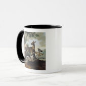 Mug Un cerf commun chassé par des chiens, 1725 (Devant gauche)