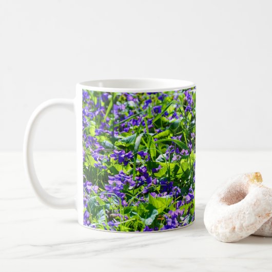 Mug Un champ de violettes (Avec donut)