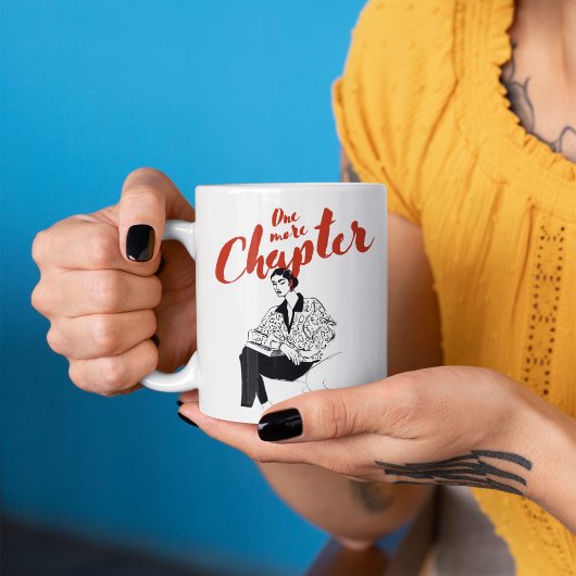 Mug Un chapitre de plus écriture rouge pour les amoure