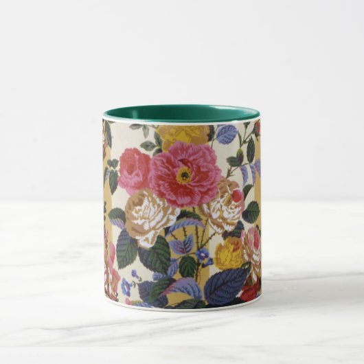 Mug Un charmant Rose en tissu de Philip Jacobs Chintz (Centre)