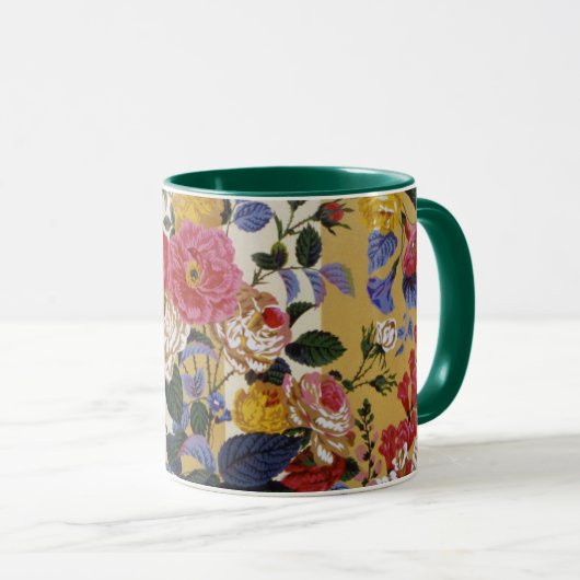 Mug Un charmant Rose en tissu de Philip Jacobs Chintz (Devant droit)