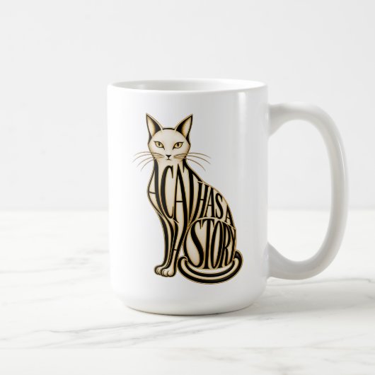 Mug Un chat avec une histoire (Droite)