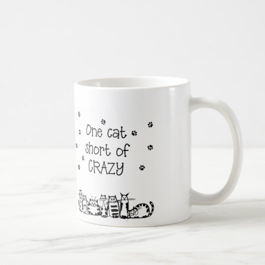 Mug Un chat court des cadeaux fous (Droite)