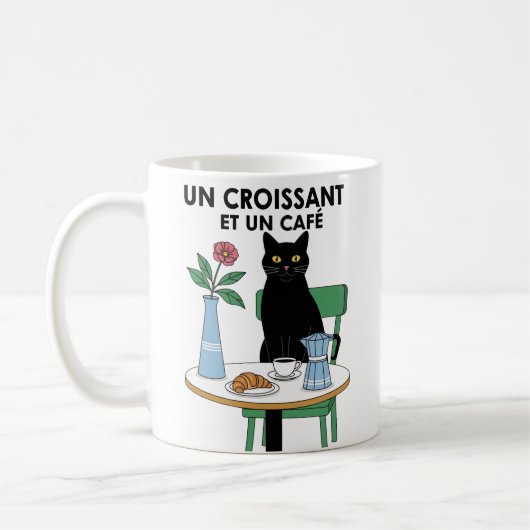 Mug Un Chat Croissant (Gauche)