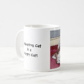 Mug Un chat de sommeil est un chat heureux ! (Devant gauche)