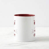 Mug Un chat en moins de CRAZY Funny mignon Maroon (Centre)
