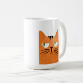 Mug Un chat orange avec une attitude (Devant droit)
