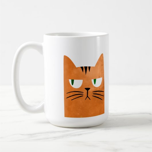 Mug Un chat orange avec une attitude (Gauche)