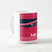 Mug Un chat stylisé minimaliste (Devant gauche)