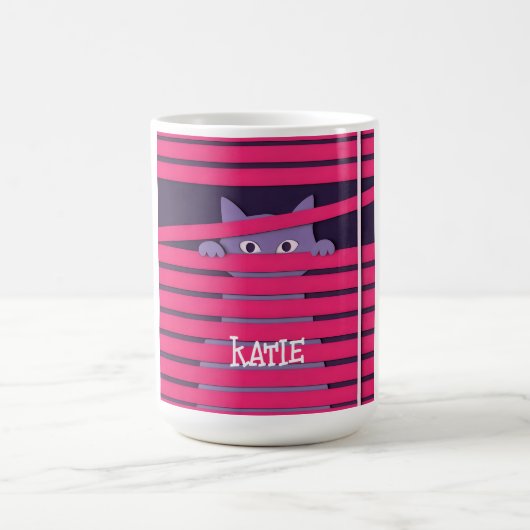 Mug Un chat stylisé minimaliste (Centre)