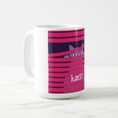 Mug Un chat stylisé minimaliste (Devant gauche)