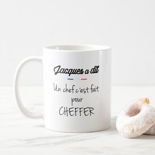 Mug Un chef c est fait pour cheffer (Avec donut)