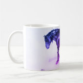 Mug Un CHEVAL andalou, marche, étalon peint à la main (Gauche)