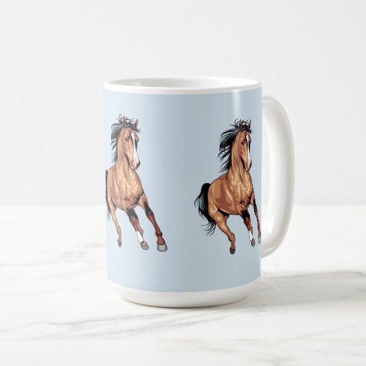 Mug un cheval courant de forêt (Devant droit)